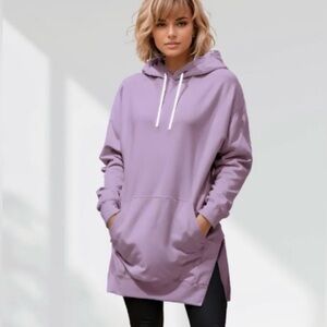 THE WARMY OVERSIZED HOODIE
DRESS/SWEATSHIRT 'IRIS
LAVENDER'